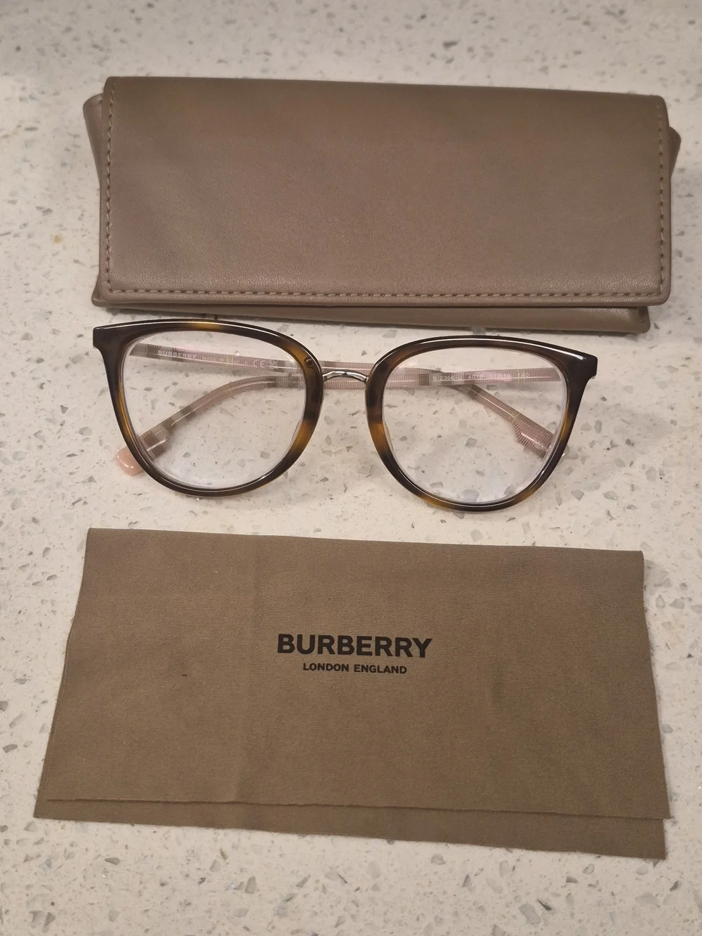 Burberry Women's Tortoiseshell Optical Glasses - Brown